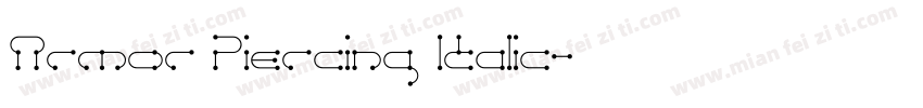 Armor Piercing Italic字体转换